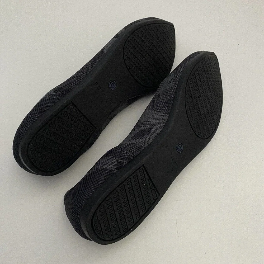 Rothy’s The Point Gray Camo Camouflage Retired Pointed Flats Ballet Shoe…